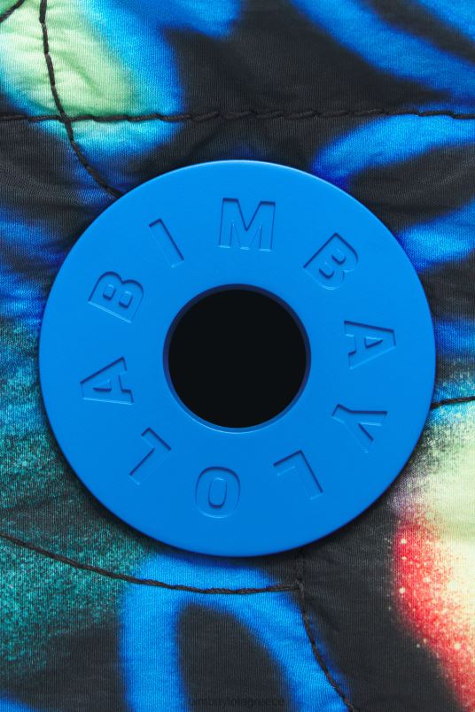 αξεσουάρ Bimba Y Lola νάιλον τσάντα για λουλούδια γκράφιτι L2L28132 μπλε