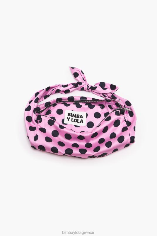 αξεσουάρ Bimba Y Lola dotnylon bucket bag L2L28118 ροζ