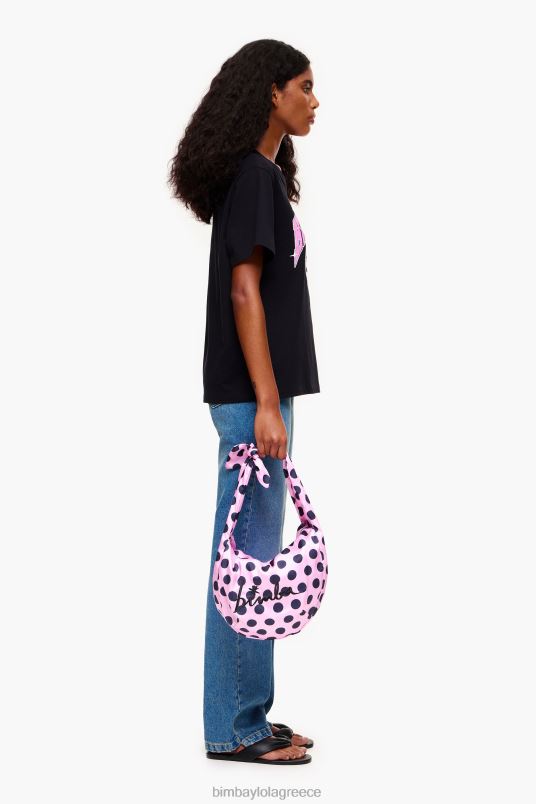 αξεσουάρ Bimba Y Lola dotnylon bucket bag L2L28118 ροζ