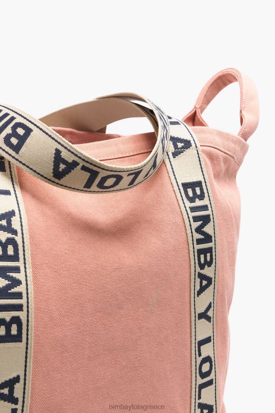 αξεσουάρ Bimba Y Lola πάνινη τσάντα shopper L2L28117 ροζ