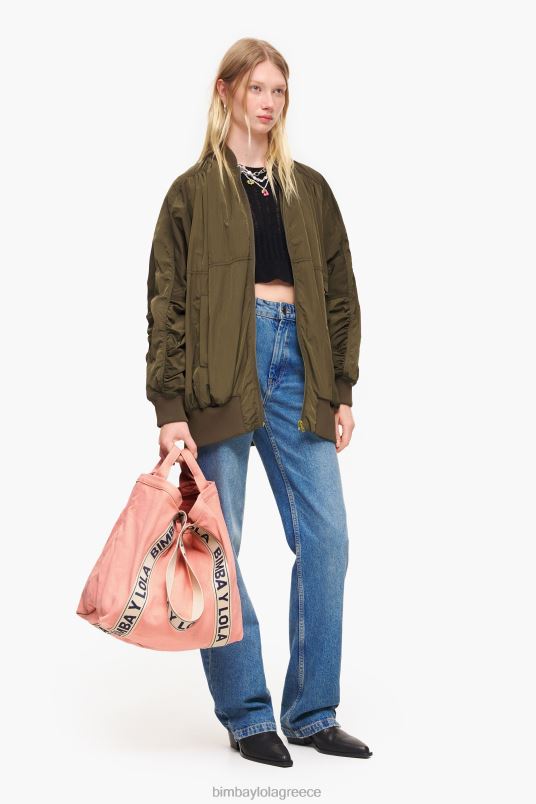 αξεσουάρ Bimba Y Lola πάνινη τσάντα shopper L2L28117 ροζ