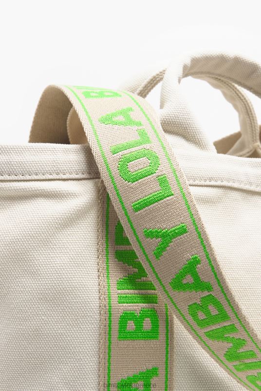 αξεσουάρ Bimba Y Lola πάνινη τσάντα shopper L2L2886 εκρού