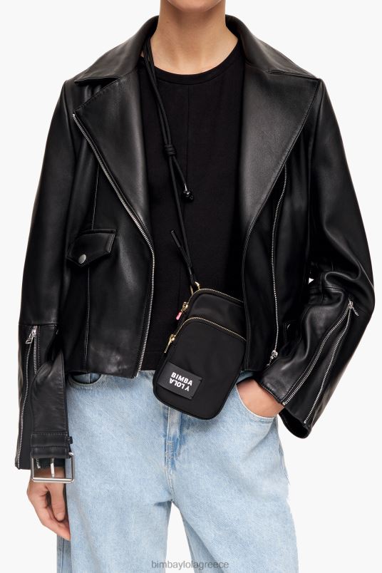 αξεσουάρ Bimba Y Lola νάιλον μίνι τσάντα L2L28162 μαύρος