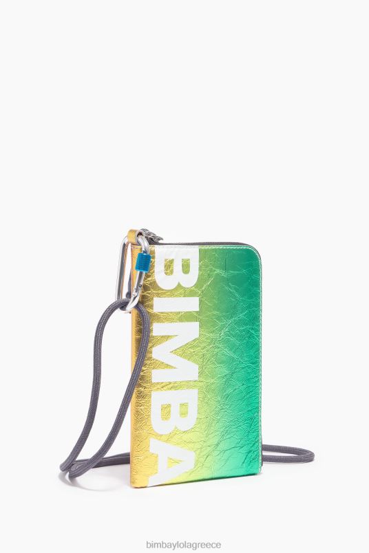 αξεσουάρ Bimba Y Lola δερμάτινη μίνι τσάντα L2L28165 ασήμι