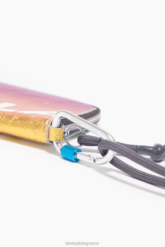 αξεσουάρ Bimba Y Lola δερμάτινη μίνι τσάντα L2L28165 ασήμι