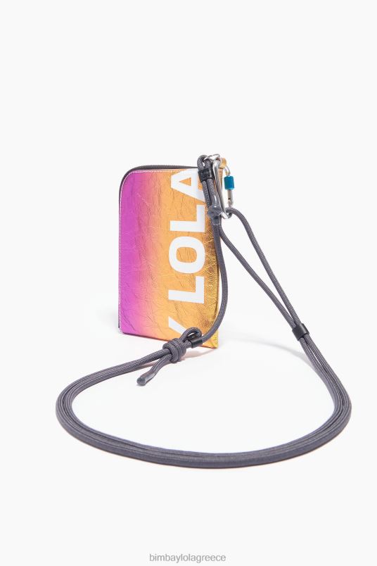 αξεσουάρ Bimba Y Lola δερμάτινη μίνι τσάντα L2L28165 ασήμι
