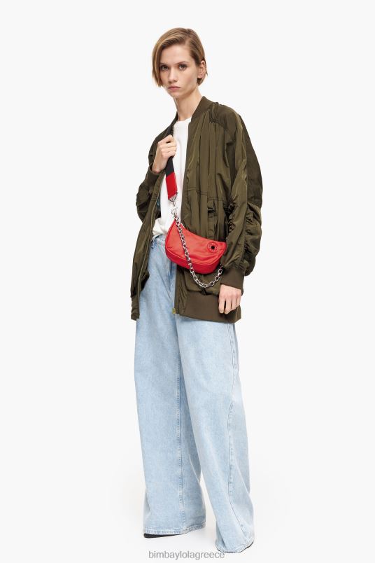 αξεσουάρ Bimba Y Lola νάιλον τσάντα φεγγαριού L2L28103 το κόκκινο