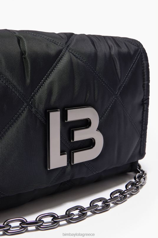 αξεσουάρ Bimba Y Lola νάιλον χιαστί τσάντα με πτερύγιο L2L28106 μαύρος