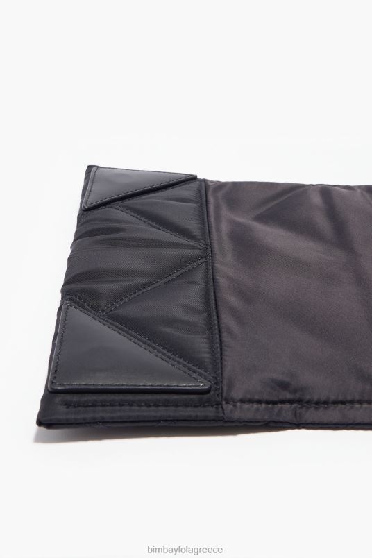 αξεσουάρ Bimba Y Lola νάιλον χιαστί τσάντα με πτερύγιο L2L28106 μαύρος