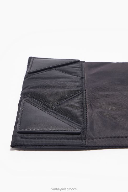 αξεσουάρ Bimba Y Lola νάιλον χιαστί τσάντα με πτερύγιο L2L28108 μαύρος