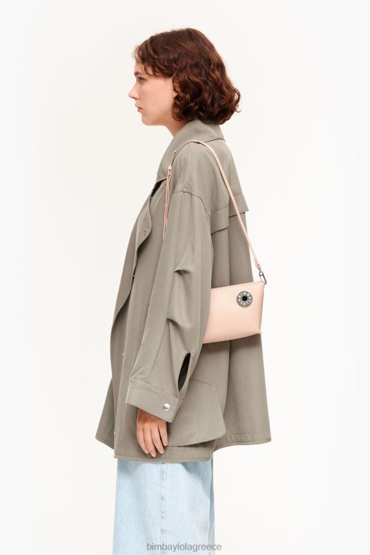 αξεσουάρ Bimba Y Lola δερμάτινη τσάντα τραπεζιού χιαστί L2L2811 απαλό ροζ