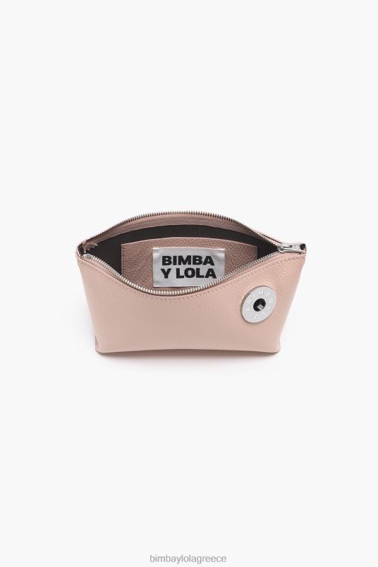 αξεσουάρ Bimba Y Lola δερμάτινη τσάντα τραπεζιού χιαστί L2L2811 απαλό ροζ