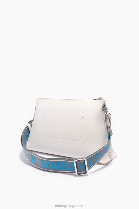 αξεσουάρ Bimba Y Lola δερμάτινη τσάντα τραπεζίου L2L2844 υπόλευκο