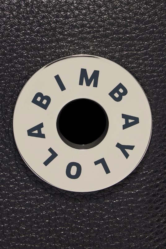 αξεσουάρ Bimba Y Lola δερμάτινη τσάντα τραπεζίου L2L2847 μαύρος