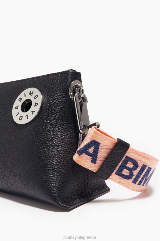 αξεσουάρ Bimba Y Lola δερμάτινη τσάντα τραπεζίου L2L2847 μαύρος