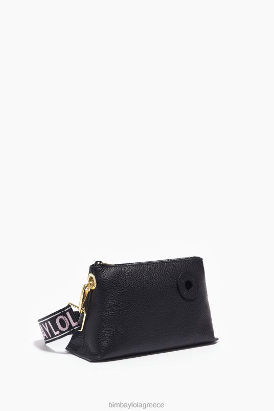 αξεσουάρ Bimba Y Lola δερμάτινη τσάντα τραπεζίου L2L2849 μαύρος
