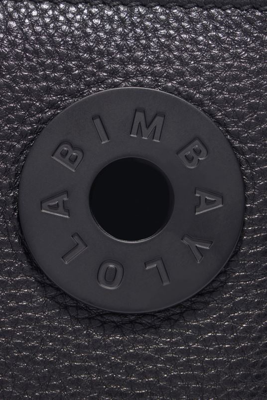 αξεσουάρ Bimba Y Lola δερμάτινη τσάντα τραπεζίου L2L2849 μαύρος