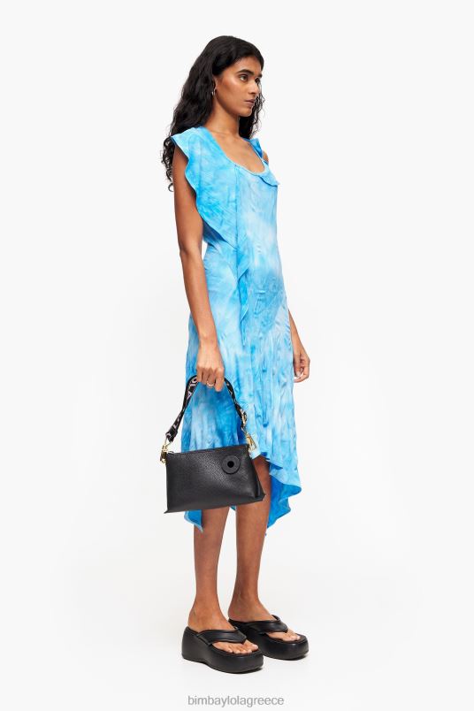 αξεσουάρ Bimba Y Lola δερμάτινη τσάντα τραπεζίου L2L2849 μαύρος