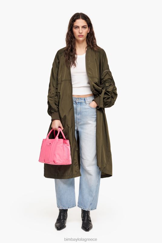 αξεσουάρ Bimba Y Lola νάιλον τσάντα L2L2873 ροζ