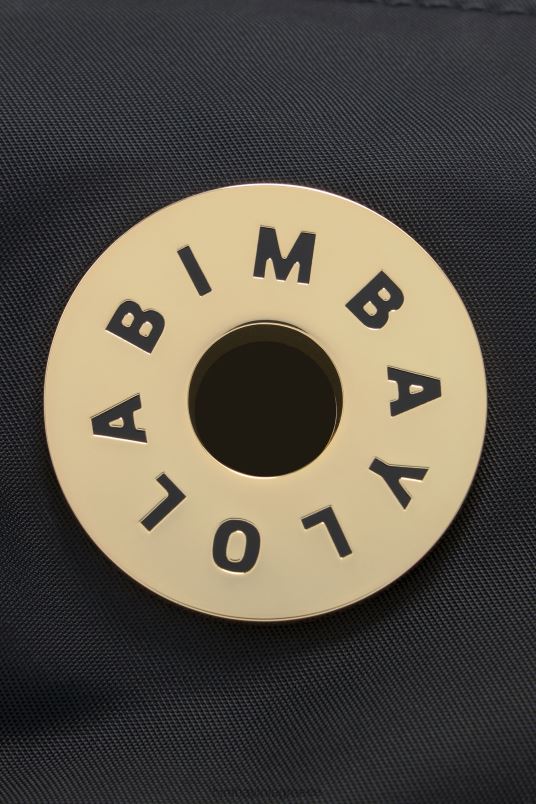 αξεσουάρ Bimba Y Lola νάιλον μαζεμένη χιαστί τσάντα L2L2892 μαύρος