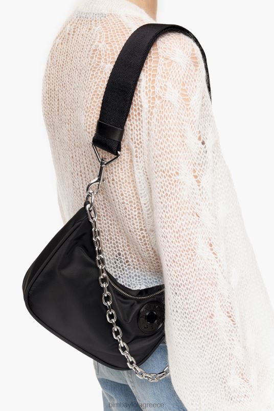 αξεσουάρ Bimba Y Lola νάιλον τσάντα φεγγαριού L2L2899 μαύρος