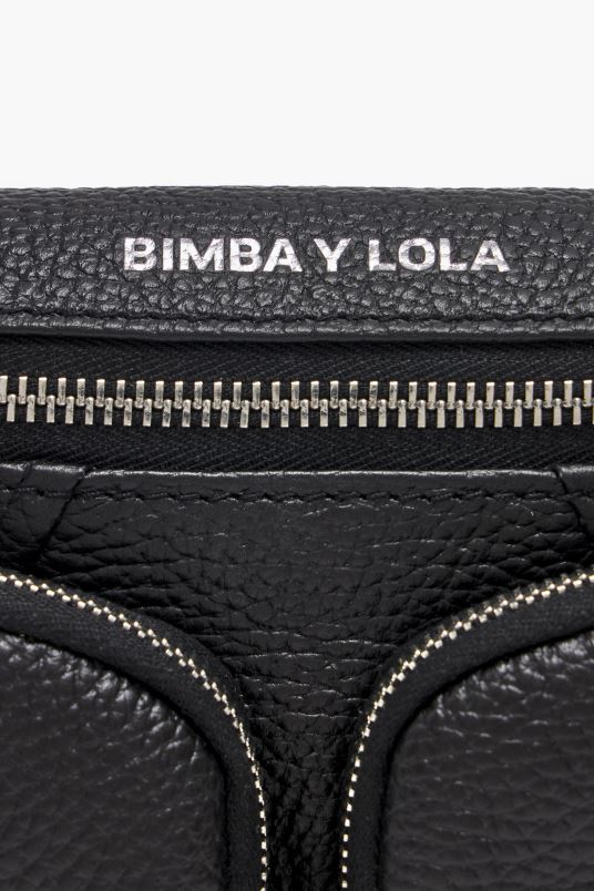 αξεσουάρ Bimba Y Lola δερμάτινη τσέπη bumbag L2L2814 μαύρος