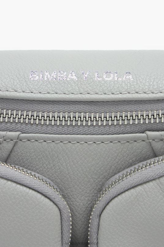 αξεσουάρ Bimba Y Lola δερμάτινη τσέπη bumbag L2L2815 γκρί
