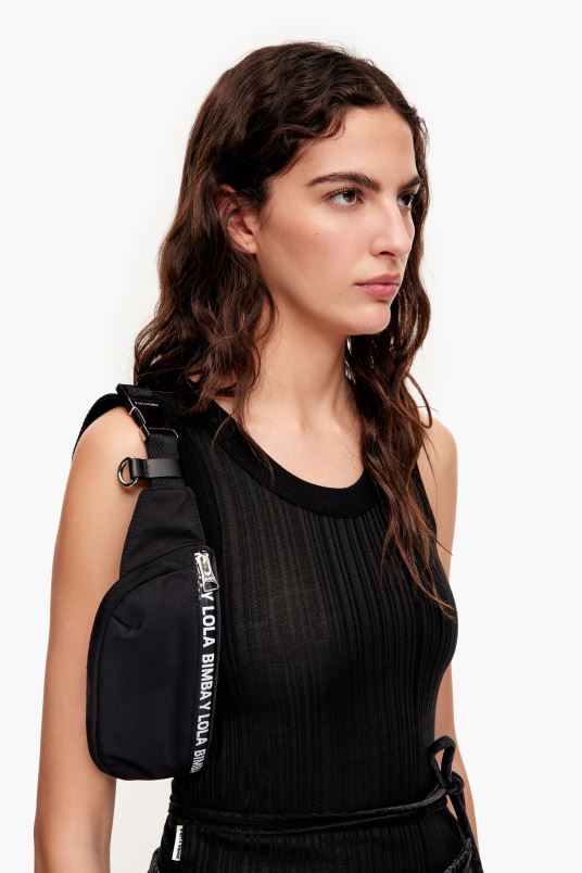 αξεσουάρ Bimba Y Lola νάιλον bumbag L2L28166 μαύρος