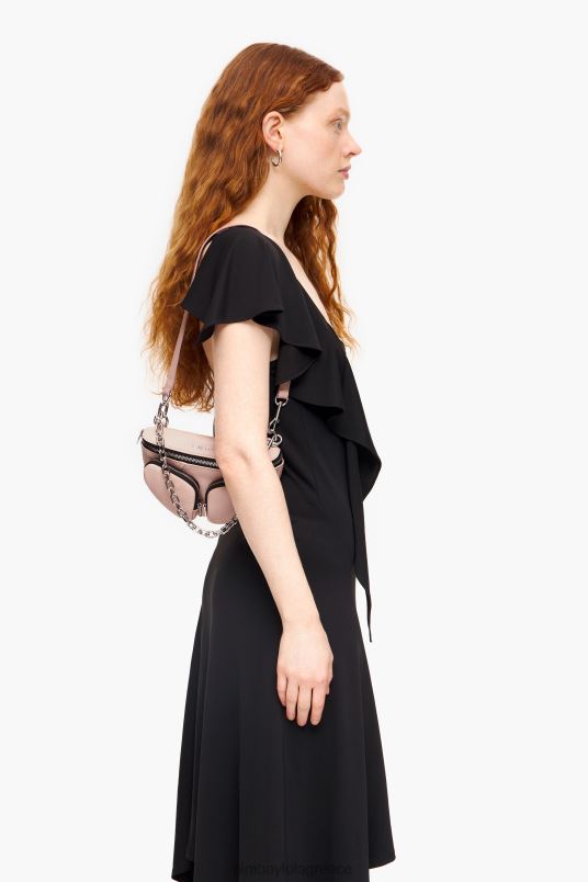 αξεσουάρ Bimba Y Lola δερμάτινη τσέπη bumbag L2L2816 ροζ