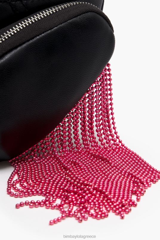 αξεσουάρ Bimba Y Lola δερμάτινη τσέπη bumbag L2L28170 μαύρος