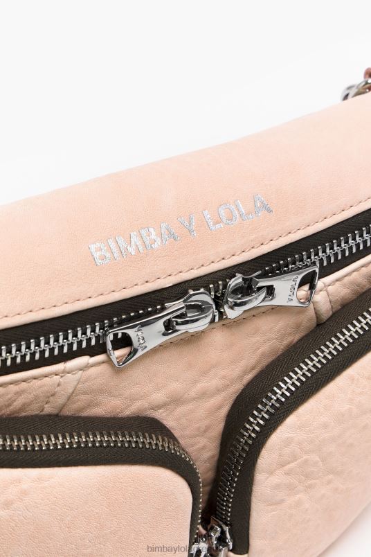 αξεσουάρ Bimba Y Lola δερμάτινη τσέπη bumbag L2L2818 ροζ