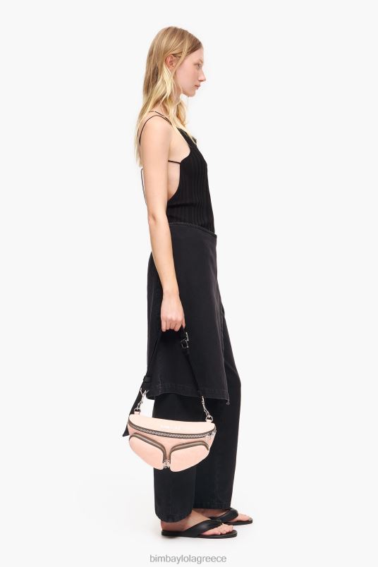 αξεσουάρ Bimba Y Lola δερμάτινη τσέπη bumbag L2L2818 ροζ