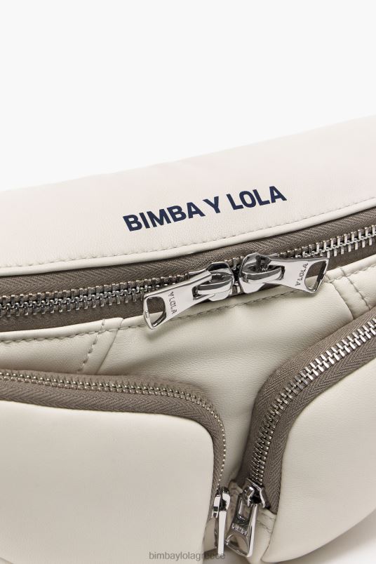 αξεσουάρ Bimba Y Lola δερμάτινη τσέπη bumbag L2L2819 άσπρο