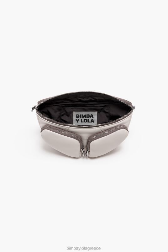 αξεσουάρ Bimba Y Lola δερμάτινη τσέπη bumbag L2L2819 άσπρο