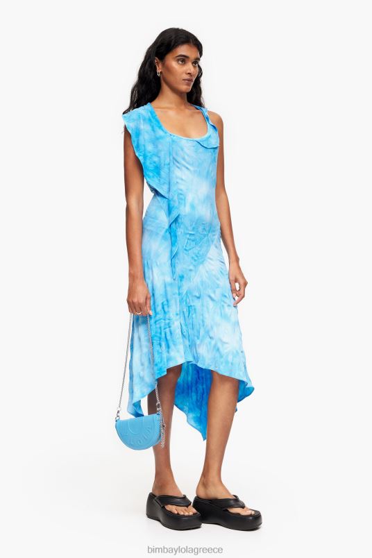 αξεσουάρ Bimba Y Lola δερμάτινη τσάντα χιαστί chimo L2L2865 μπλε