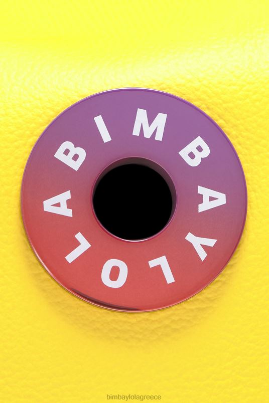 αξεσουάρ Bimba Y Lola δερμάτινη τσάντα hobo L2L2857 κίτρινος