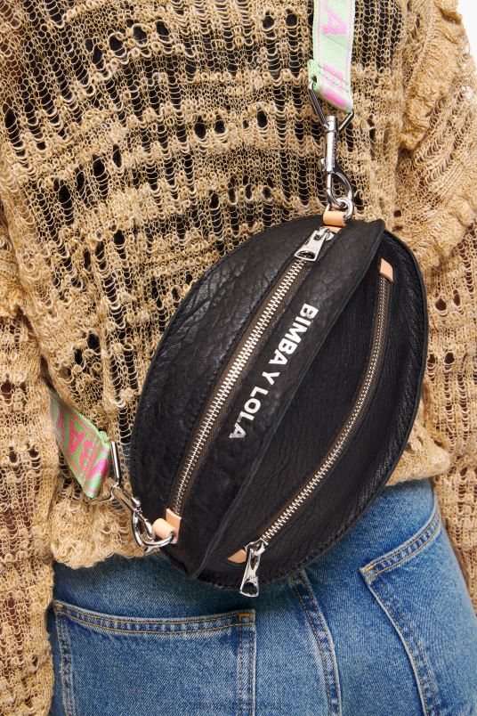 αξεσουάρ Bimba Y Lola δερμάτινη τσάντα pelota L2L282 μαύρος