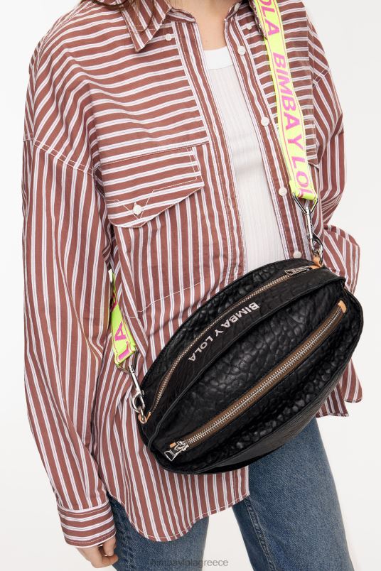 αξεσουάρ Bimba Y Lola δερμάτινη τσάντα pelota L2L284 μαύρος