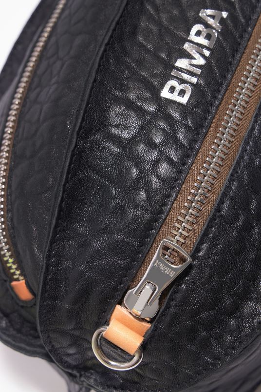 αξεσουάρ Bimba Y Lola δερμάτινη τσάντα pelota L2L284 μαύρος