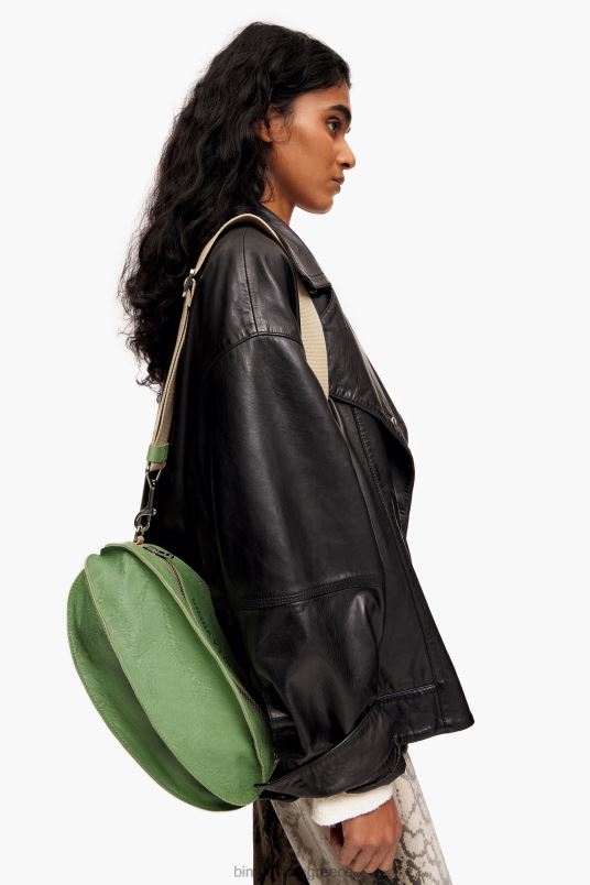 αξεσουάρ Bimba Y Lola δερμάτινη τσάντα pelota L2L2869 πράσινος