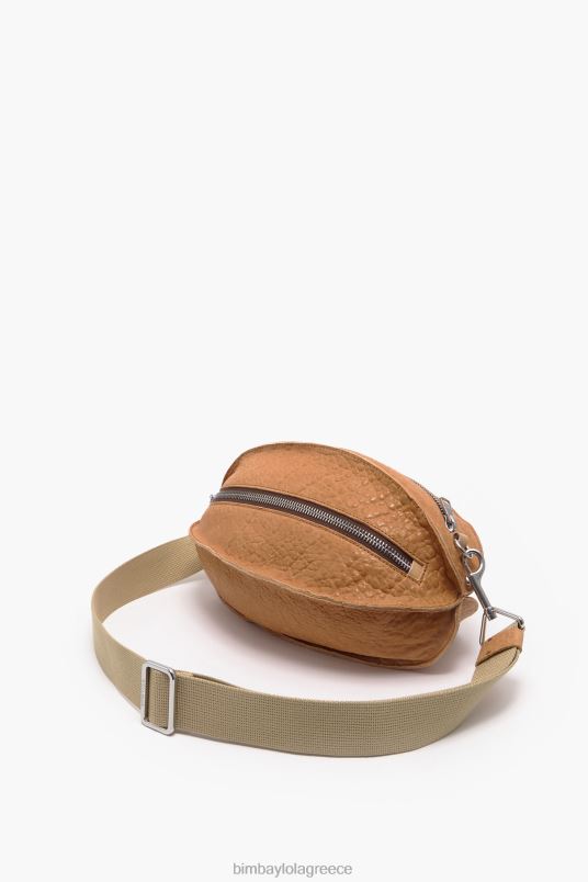 αξεσουάρ Bimba Y Lola δερμάτινη τσάντα pelota L2L2870 καμήλα