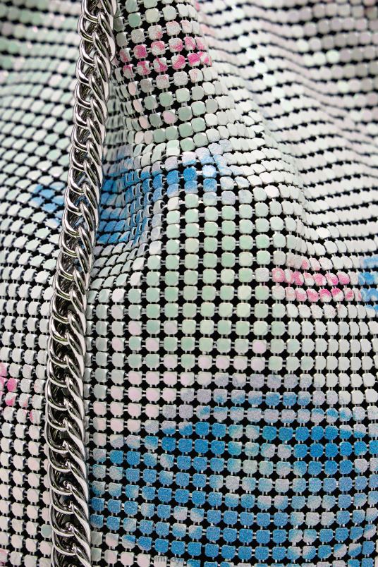 αξεσουάρ Bimba Y Lola τσάντα κουβά από διχτυωτό τύπωμα L2L28144 ψάρι