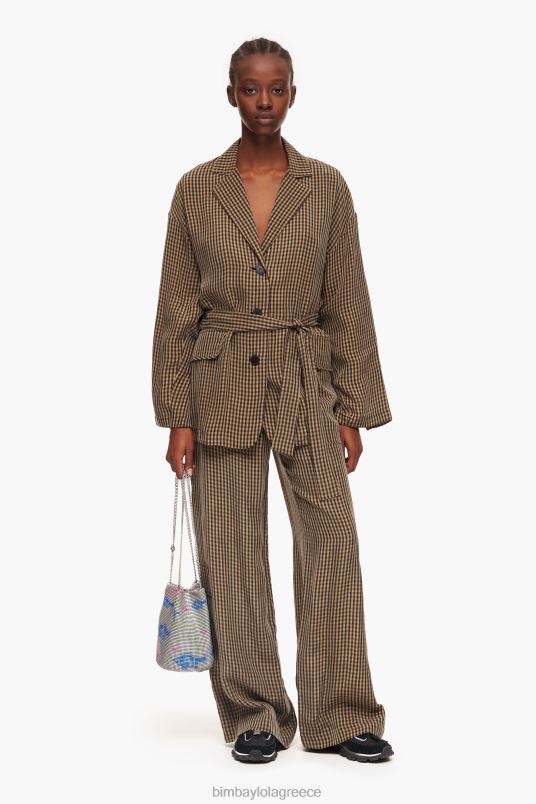 αξεσουάρ Bimba Y Lola τσάντα κουβά από διχτυωτό τύπωμα L2L28144 ψάρι