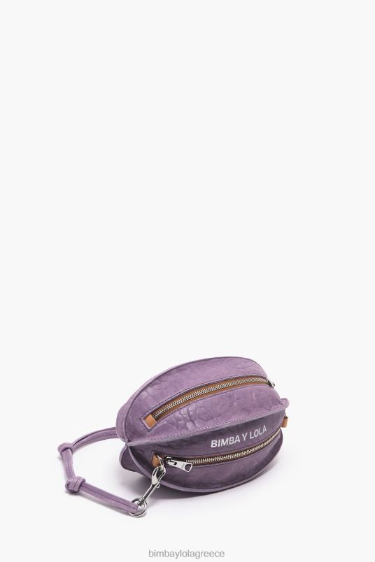 αξεσουάρ Bimba Y Lola δερμάτινη τσάντα pelota L2L28137 πασχαλιά