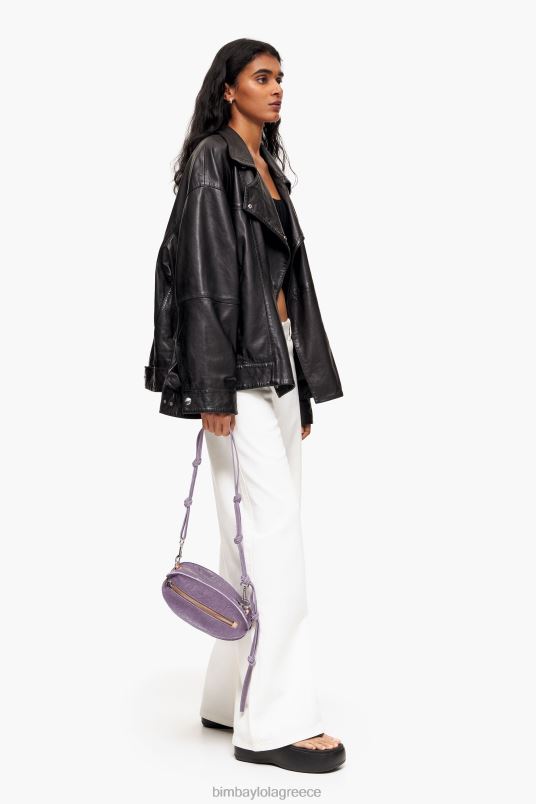αξεσουάρ Bimba Y Lola δερμάτινη τσάντα pelota L2L28137 πασχαλιά