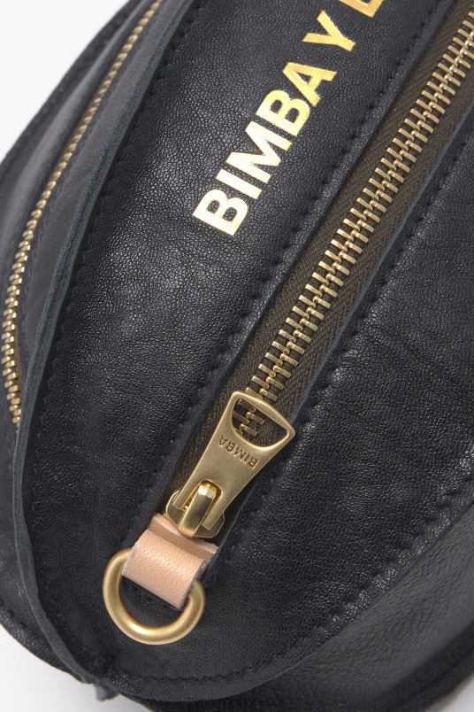 αξεσουάρ Bimba Y Lola δερμάτινη τσάντα pelota L2L28139 μαύρος