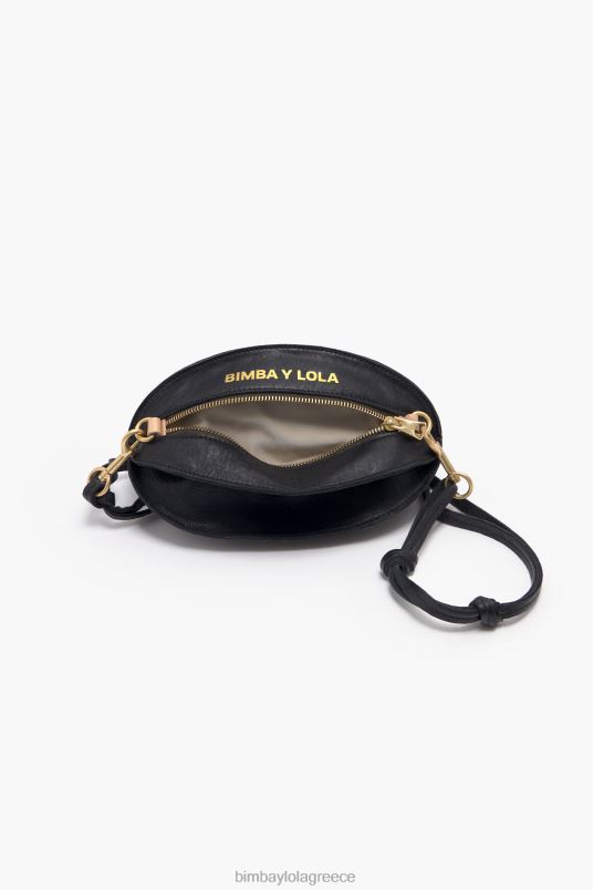 αξεσουάρ Bimba Y Lola δερμάτινη τσάντα pelota L2L28139 μαύρος