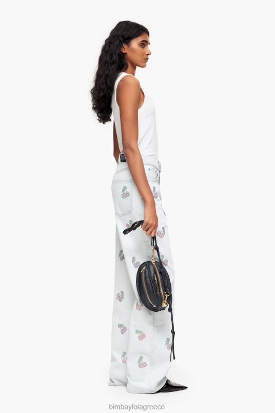 αξεσουάρ Bimba Y Lola δερμάτινη τσάντα pelota L2L28139 μαύρος