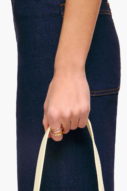 αξεσουάρ Bimba Y Lola σταυρωτά δαχτυλίδι L2L28737 πολύχρυσος