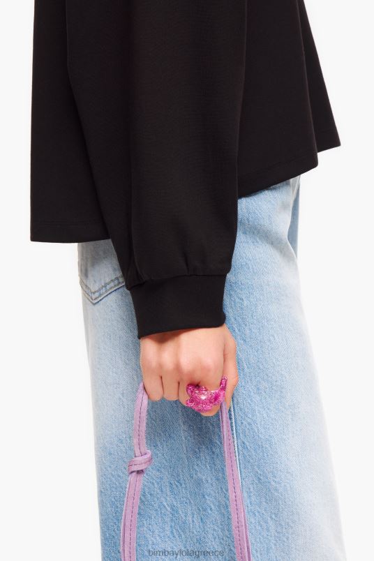 αξεσουάρ Bimba Y Lola γκλίτερ δαχτυλίδι αρκουδάκι L2L28801 ροζ